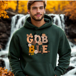 Gobble Fall Holiday Fall Boho Thanksgiving パーカ