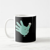 Gobble Gobble Funny Thanksgiving Nurse Humor コーヒーマグカップ (左)