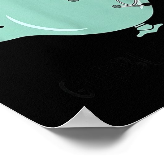 Gobble Gobble Funny Thanksgiving Nurse Humor ポスター (角)