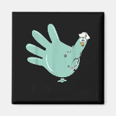 Gobble Gobble Funny Thanksgiving Nurse Humor マグネット (正面)