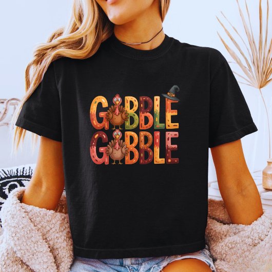 Gobble Gobble Funny Thanksgiving Turkey Cute Fall Tシャツ
