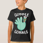 Gobble Gobble Funny Turkey Glove Thanksgiving Nurs Tシャツ (正面)