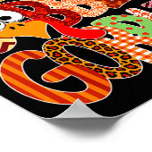 Gobble Gobble Funny Turkey Thanksgiving Women Girl ポスター (角)