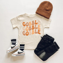 	Gobble Gobble Gobble Toddler T-Shirt – Cute Thank ベビーTシャツ