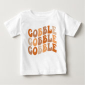	Gobble Gobble Gobble Toddler T-Shirt – Cute Thank ベビーTシャツ (正面)