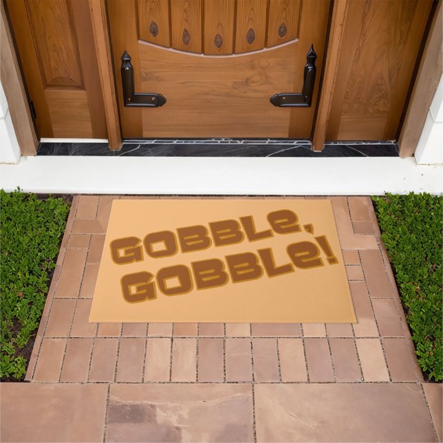 Gobble, Gobble Thanksgiving   ドアマット (室外)