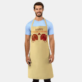 Gobble Gobble Thanksgiving Apron エプロン (着用した状態)