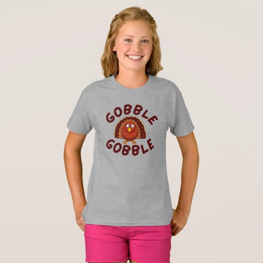 Gobble Gobble Thanksgiving T-Shirt Tシャツ (正面フル)