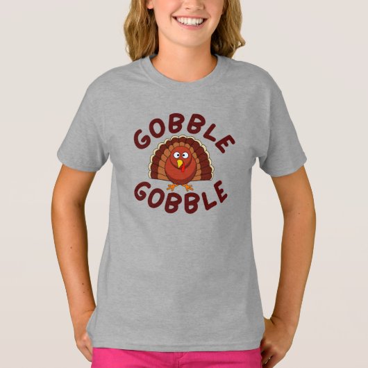 Gobble Gobble Thanksgiving T-Shirt Tシャツ (正面)