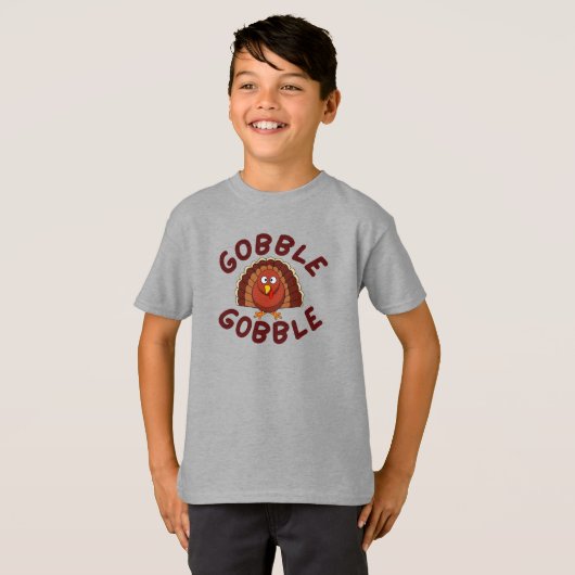 Gobble Gobble Thanksgiving T-Shirt Tシャツ (正面フル)