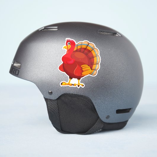 Gobble Gobble Till You Wobble Funny Thanksgiving シール (ヘルメット側面)