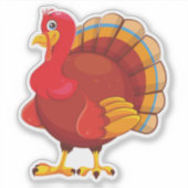 Gobble Gobble Till You Wobble Funny Thanksgiving シール (正面)