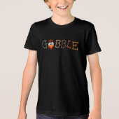 Gobble Gobble Till You Wobble Funny Thanksgiving トライブレンドＴシャツ (正面)