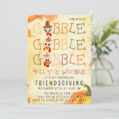 Gobble Gobble Till You Wobble Funny Thanksgiving 招待状 (スタンド正面)
