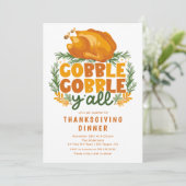 Gobble Gobble Y'all Thanksgiving  招待状 (スタンド正面)
