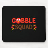 Gobble Squad Thanksgiving Turkey Day Lunch Lady Ca マウスパッド (正面)
