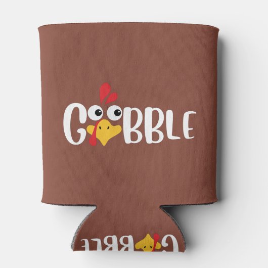 Gobble Thanksgiving Turkey 缶クーラー (裏面)