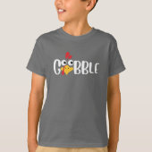 Gobble Thanksgiving Turkey Tシャツ (正面)