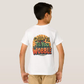 Gobble 'Til You Wobble Retro Thanksgiving Tシャツ (裏面フル)