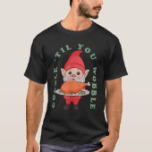 Gobble Til You Wobble Thanksgiving Gnome Turkey Le Tシャツ (正面)