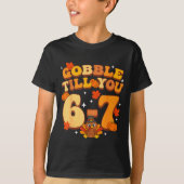 Gobble Till You 67 Thanksgiving Brainrot Meme Six  Tシャツ (正面)
