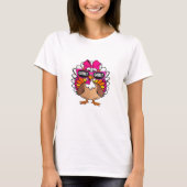 Gobble Turkey Day Happy Thanksgiving Tシャツ (正面)