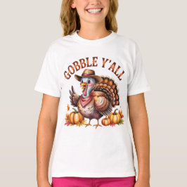 Gobble y'all western Thanksgiving Tシャツ