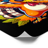 Gobblegool Turkey Thanksgiving Dabbing Dance  ポスター (角)