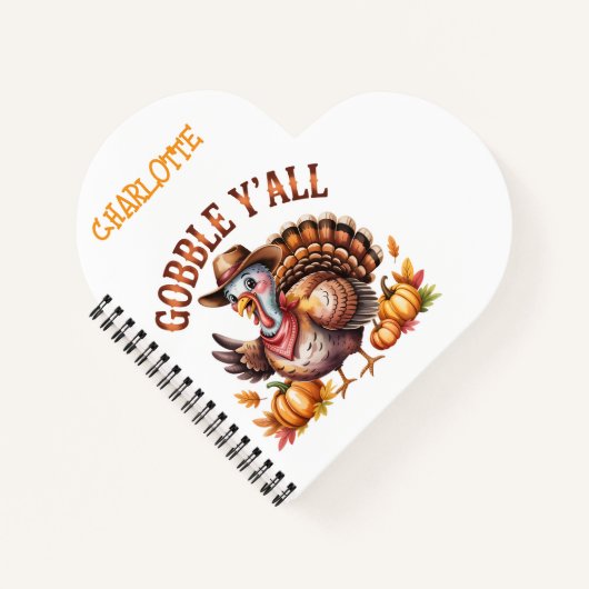 Gobbley'all westernthanksgiving  ノートブック (正面)