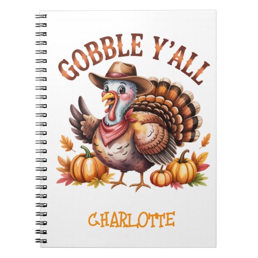 Gobbley'all westernthanksgiving  ノートブック (正面)