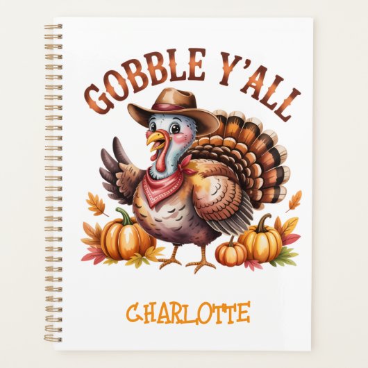Gobbley'all westernthanksgiving  プランナー手帳 (正面)