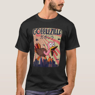 Gobblezilla七面鳥Tシャツ Tシャツ