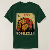 Gobblezilla Turkey Thanksgiving (4) Tシャツ (デザイン正面)