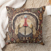 Gobbling Good Times Turkey ,Thanksgiving Pattern クッション (ブランケット)
