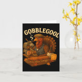 Gobbol Turkey Thanksgiving  カード (黄色い花)