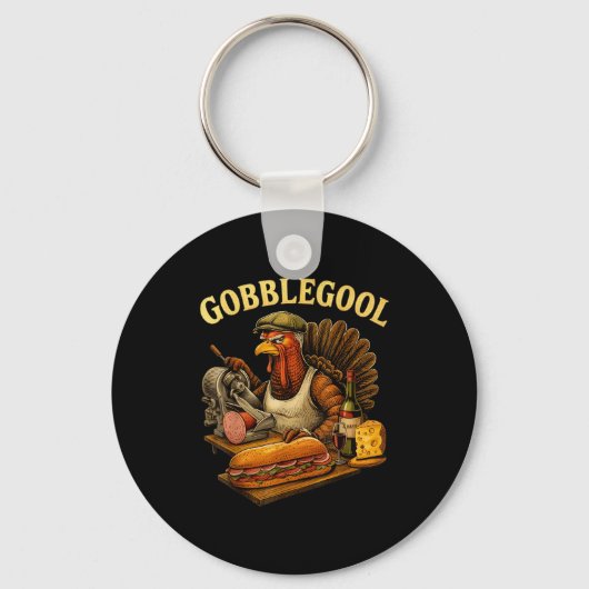 Gobbol Turkey Thanksgiving  キーホルダー (正面)