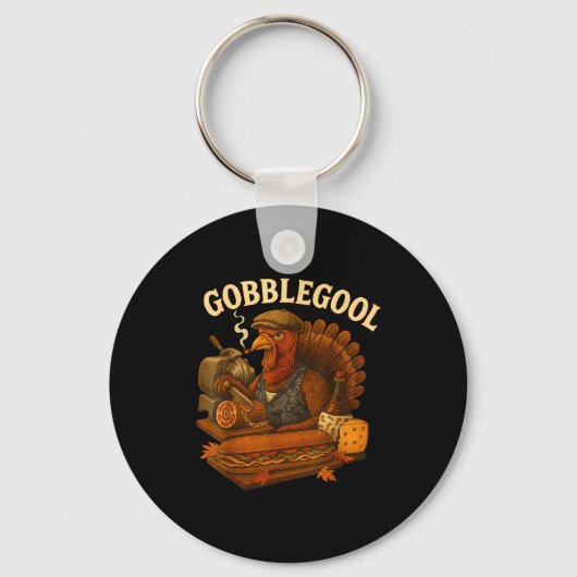 Gobbol Turkey Thanksgiving  キーホルダー (正面)