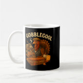 Gobbol Turkey Thanksgiving  コーヒーマグカップ (左)