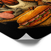 Gobbol Turkey Thanksgiving  ポスター (角)