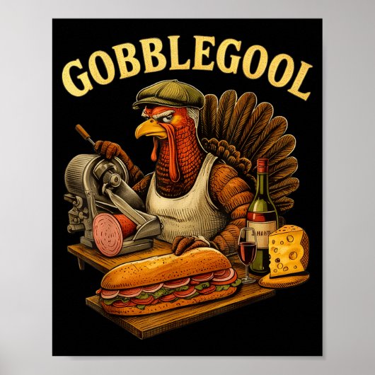 Gobbol Turkey Thanksgiving  ポスター (正面)