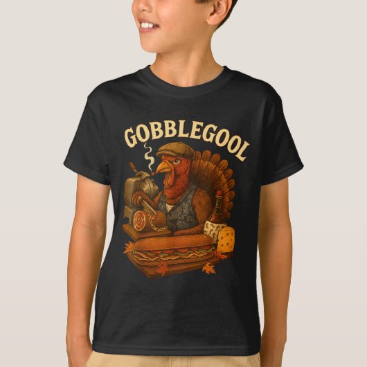 Gobbol Turkey Thanksgiving  Tシャツ (正面)