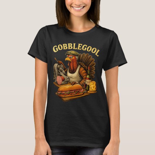 Gobbol Turkey Thanksgiving  Tシャツ (正面)