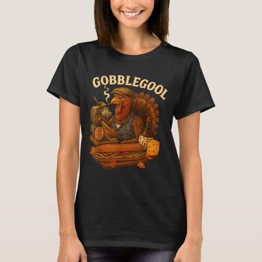 Gobbol Turkey Thanksgiving  Tシャツ (正面)