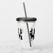 Gobelet à Paille Design Abstrait Dual Face アクリルタンブラー (左)