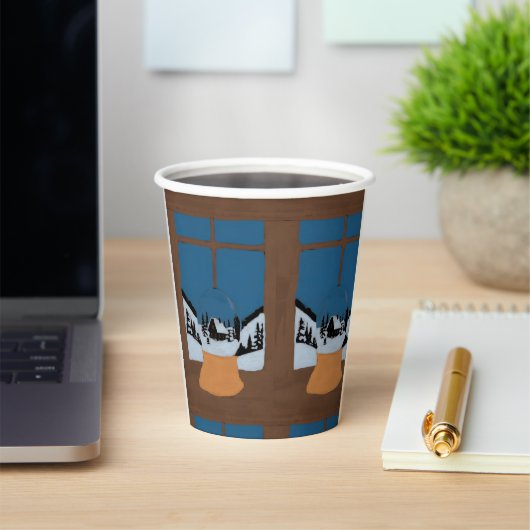 Gobelet en Papier Hivernal - Boule à Neige 紙コップ (インサイチュ)