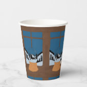 Gobelet en Papier Hivernal - Boule à Neige 紙コップ (正面)