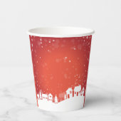 Gobelet en papier motif noël rouge 紙コップ (裏面)