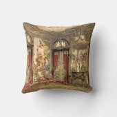 GobelinのタペストリーIのLinderhofの城、ドイツ クッション (裏面)