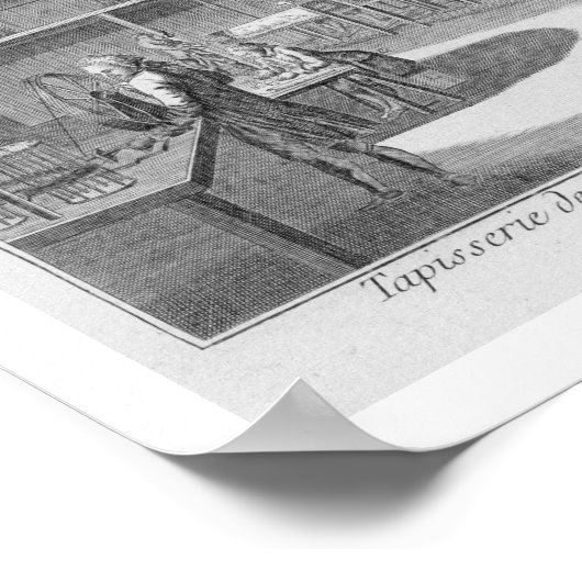 Gobelin workshop, from the 'Encyclopedia' by Deni ポスター (角)