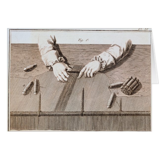 GobelinsのタペストリーのBasse-Lisseの技術 (正面横)